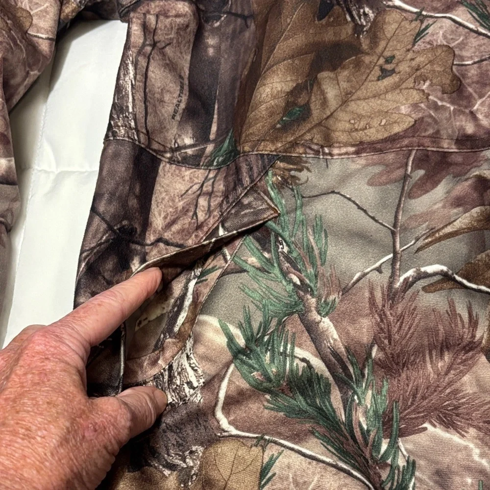 Redhead Camouflage Hooded Zip and Snap Up Jacket